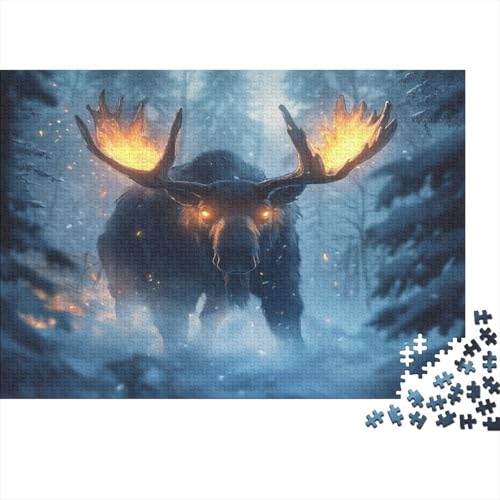 Moose 300-teilige Puzzles Für Erwachsene Puzzles 300 Teile Heimdekorationspuzzle300 Puzzles Für Erwachsene Spielzeug Und Spiele 300pcs (40x28cm) von KHHKJBVCE