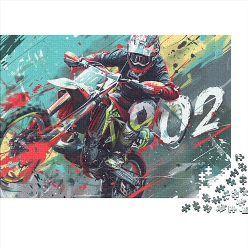 Moto GP (2) 3D-Puzzle Für Erwachsene, Puzzle Für Erwachsene, Puzzle Mit 1000 Teilen, Puzzle Mit 1000 Teilen, Kinderpuzzle, Geeignet Für Kinder Ab 12 Jahren 1000pcs (75x50cm) von KHHKJBVCE