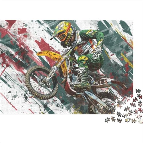 Moto GP (4) Puzzle Für Erwachsene 500 Teile Puzzle 500 Teile Lernspiele Für Erwachsene 500 Puzzles Für Erwachsene Spielzeug Und Spiele 500pcs (52x38cm) von KHHKJBVCE