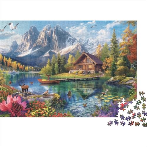 Nordic Lake View (4) Puzzle Mit 500 Teilen Für Erwachsene. Puzzle Mit 500 Teilen. Einzigartige Heimdekoration Und Geschenke. 500 Puzzles Für Erwachsene. Spielzeug Und Spiele 500pcs (52x38cm) von KHHKJBVCE