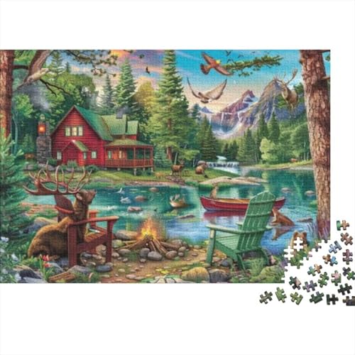 Nordic National Park 1000-teilige Puzzles Für Erwachsene 1000-teilige Puzzles Lernspiele Für Erwachsene 1000-teilige Puzzles Spielzeug Und Spiele 1000pcs (75x50cm) von KHHKJBVCE