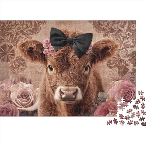 Puzzle 1000 Teile Für Erwachsene Puzzle Für Erwachsene 1000 Teile Highland Cattle Puzzle-Lernspiele Highland Cow Heimdekorations-Puzzle 1000 Teile 1000pcs (75x50cm) von KHHKJBVCE