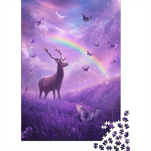 Puzzle Für Erwachsene, 1000-teiliges Puzzle Lavender Deer Puzzles 1000 Teile Anspruchsvolle Puzzles Für Erwachsene 1000pcs (75x50cm) von KHHKJBVCE