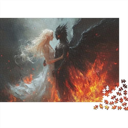 Puzzles 1000 Teile Für Erwachsene Angels and Demons 1000-teiliges Puzzle Für Erwachsene, Lernspiele 1000pcs (75x50cm) von KHHKJBVCE