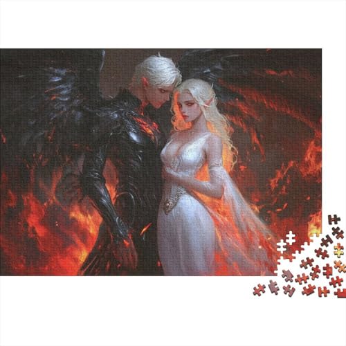 Puzzles 1000 Teile Für Erwachsene Angels and Demons 1000-teiliges Puzzle. Anspruchsvolles Spiel 1000pcs (75x50cm) von KHHKJBVCE