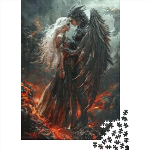 Puzzles 1000 Teile Für Erwachsene Angels and Demons 1000-teiliges Puzzle. Spielzeug Zum Stressabbau 1000pcs (75x50cm) von KHHKJBVCE