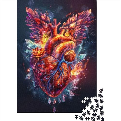 Puzzles 1000 Teile Für Erwachsene Artistic Heart 1000-teiliges Puzzle. Spielzeug Zum Stressabbau 1000pcs (75x50cm) von KHHKJBVCE