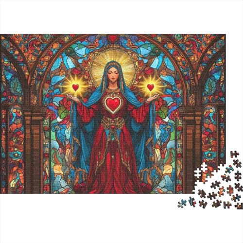 Puzzles 1000 Teile Für Erwachsene Church Fresco 1000-teiliges Puzzle Lernspiele Heimdekorationspuzzle 1000pcs (75x50cm) von KHHKJBVCE