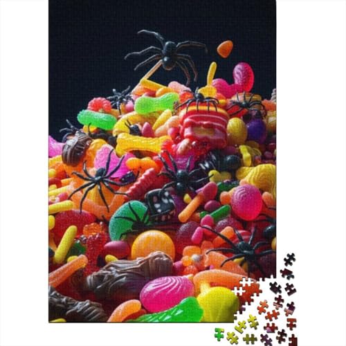 Puzzles 1000 Teile Für Erwachsene Colored Candies 1000-teiliges Puzzle Lernspiele Heimdekorationspuzzle 1000pcs (75x50cm) von KHHKJBVCE