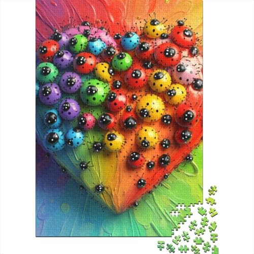 Puzzles 1000 Teile Für Erwachsene Cute Ladybug 1000-teiliges Puzzle. Spielzeug Zum Stressabbau 1000pcs (75x50cm) von KHHKJBVCE