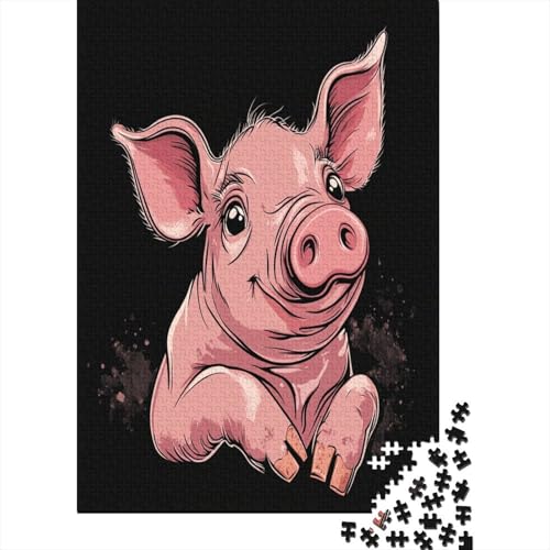 Puzzles 1000 Teile Für Erwachsene Cute Little Pig 1000-teiliges Puzzle. Spielzeug Zum Stressabbau 1000pcs (75x50cm) von KHHKJBVCE