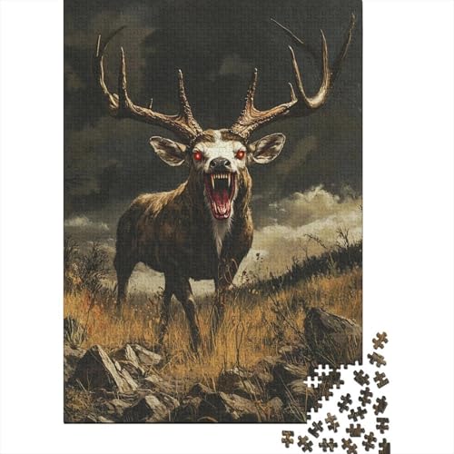 Puzzles 1000 Teile Für Erwachsene Deer 1000-teiliges Puzzle. Spielzeug Zum Stressabbau 1000pcs (75x50cm) von KHHKJBVCE