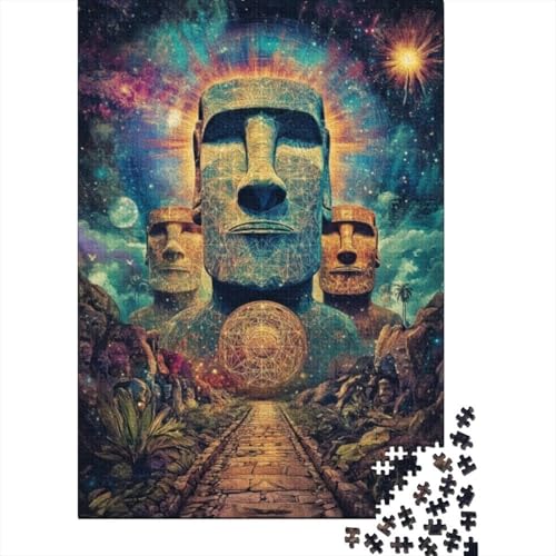 Puzzles 1000 Teile Für Erwachsene Easter Island Statues 1000-teiliges Puzzle Für Erwachsene, Lernspiele 1000pcs (75x50cm) von KHHKJBVCE