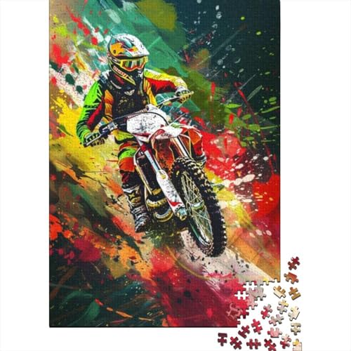 Puzzles 1000 Teile Für Erwachsene Motocross 1000-teiliges Puzzle. Spielzeug Zum Stressabbau 1000pcs (75x50cm) von KHHKJBVCE