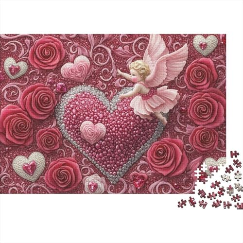 Puzzles 1000 Teile Für Erwachsene Rose Angel Baby 1000-teiliges Puzzle Für Erwachsene, Lernspiele 1000pcs (75x50cm) von KHHKJBVCE