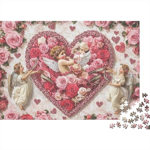 Puzzles 1000 Teile Für Erwachsene Rose Angel Baby 1000-teiliges Puzzle Lernspiele Heimdekorationspuzzle 1000pcs (75x50cm) von KHHKJBVCE