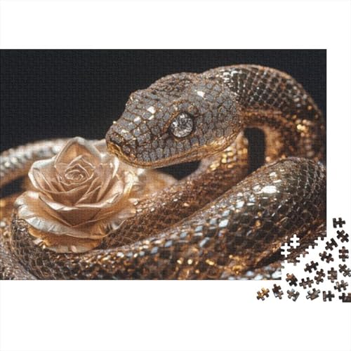 Puzzles 1000 Teile Für Erwachsene Rose Snake 1000-teiliges Puzzle. Spielzeug Zum Stressabbau 1000pcs (75x50cm) von KHHKJBVCE