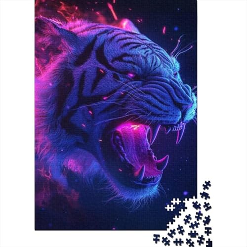 Puzzles 1000 Teile Für Erwachsene Tiger 1000-teiliges Puzzle. Spielzeug Zum Stressabbau 1000pcs (75x50cm) von KHHKJBVCE