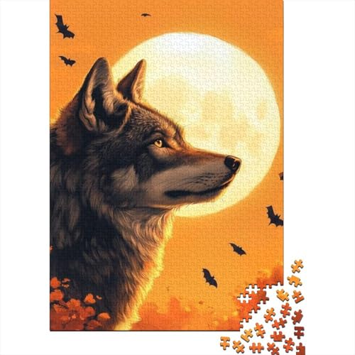 Puzzles 1000 Teile Für Erwachsene Wolf 1000-teiliges Puzzle Für Erwachsene, Lernspiele 1000pcs (75x50cm) von KHHKJBVCE