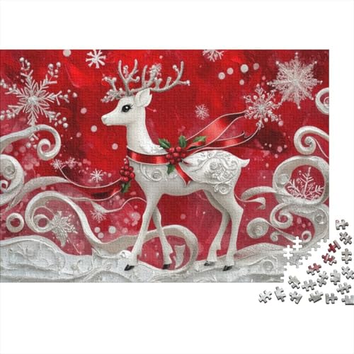 Puzzles 300 Teile Für Erwachsene Christmas Deer 300-teiliges Puzzle Impossible Puzzle. 300pcs (40x28cm) von KHHKJBVCE