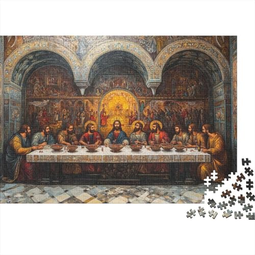 Puzzles 300 Teile Für Erwachsene Church Fresco Puzzle Mit 300 Teilen. Anspruchsvolles Spiel 300pcs (40x28cm) von KHHKJBVCE