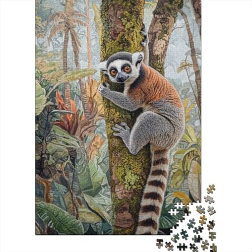 Puzzles 300 Teile Für Erwachsene Cute Lemur 300-teiliges Puzzle Impossible Puzzle. 300pcs (40x28cm) von KHHKJBVCE