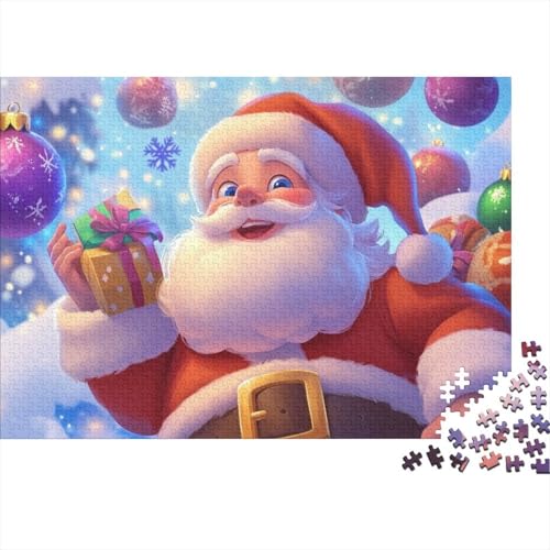 Puzzles 300 Teile Für Erwachsene Father Christmas 300-teilige Puzzles, Einzigartige Heimdekoration Und Geschenke 300pcs (40x28cm) von KHHKJBVCE