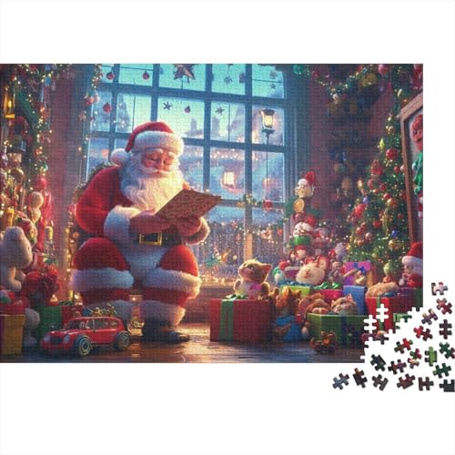 Puzzles 300 Teile Für Erwachsene Father Christmas 300-teilige Puzzles, Einzigartige Heimdekoration Und Geschenke 300pcs (40x28cm) von KHHKJBVCE