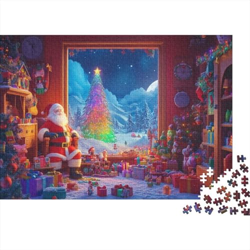 Puzzles 300 Teile Für Erwachsene Father Christmas 300-teiliges Puzzle Lernspiele Heimdekorationspuzzle 300pcs (40x28cm) von KHHKJBVCE