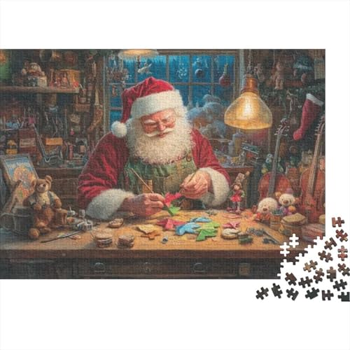 Puzzles 300 Teile Für Erwachsene Father Christmas Puzzle Mit 300 Teilen. Anspruchsvolles Spiel 300pcs (40x28cm) von KHHKJBVCE