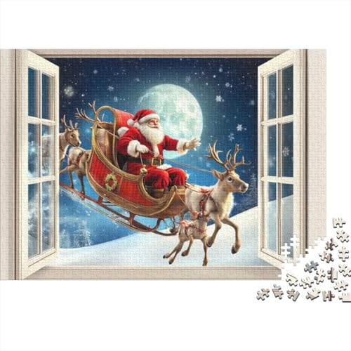 Puzzles 300 Teile Für Erwachsene Father Christmas Puzzles Mit 300 Teilen, Komplexe Puzzles Für Erwachsene 300pcs (40x28cm) von KHHKJBVCE