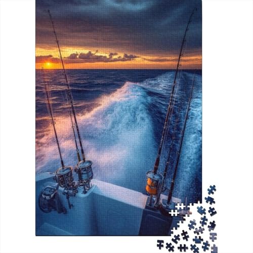 Puzzles 300 Teile Für Erwachsene Fishing Theme 300-teilige Puzzles, Einzigartige Wohndekoration Und Geschenke 300pcs (40x28cm) von KHHKJBVCE