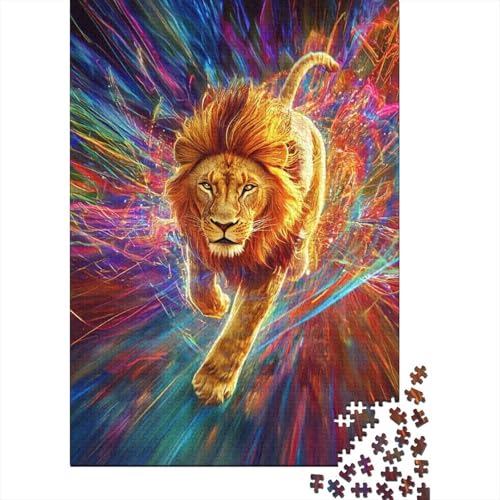 Puzzles 300 Teile Für Erwachsene Lion 300-teiliges Puzzle. Anspruchsvolles Spiel 300pcs (40x28cm) von KHHKJBVCE