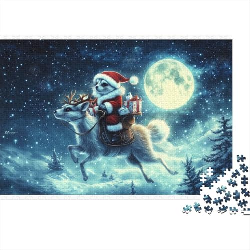 Puzzles 300 Teile Für Erwachsene Merry Chrismas 300-teiliges Puzzle Impossible Puzzle. 300pcs (40x28cm) von KHHKJBVCE