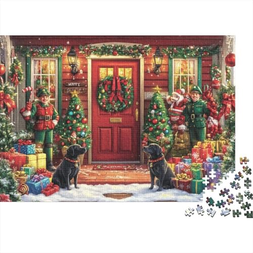 Puzzles 300 Teile Für Erwachsene Merry Christmas 300-teilige Puzzles, Einzigartige Wohndekoration Und Geschenke 300pcs (40x28cm) von KHHKJBVCE