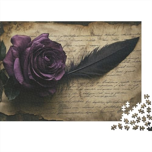 Puzzles 300 Teile Für Erwachsene Purple Rose 300-teiliges Puzzle Impossible Puzzle. 300pcs (40x28cm) von KHHKJBVCE