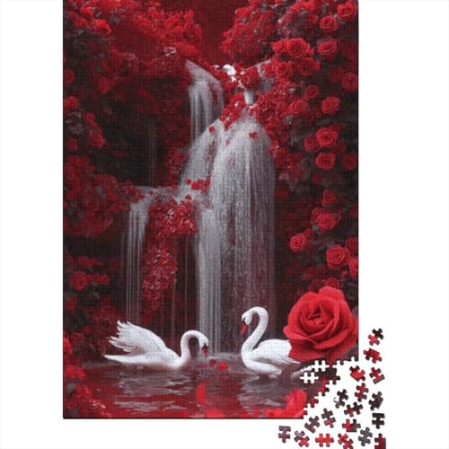 Puzzles 500 Teile Für Erwachsene Beautiful Swan 500-teilige Puzzles, Einzigartige Heimdekoration Und Geschenke 500pcs (52x38cm) von KHHKJBVCE