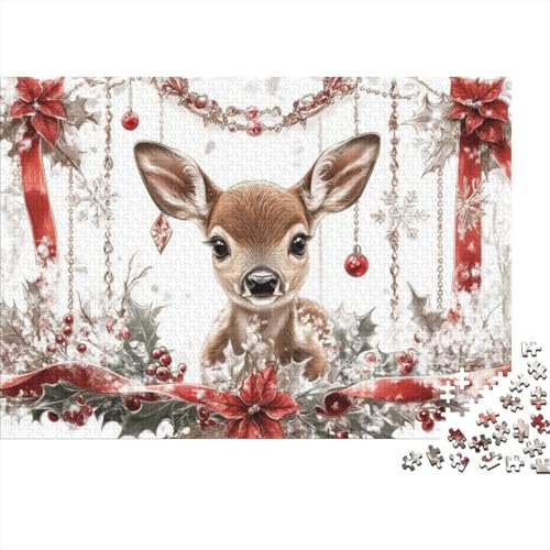 Puzzles 500 Teile Für Erwachsene Christmas Deer Puzzles 500 Teile Anspruchsvolle Puzzles Für Erwachsene 500pcs (52x38cm) von KHHKJBVCE