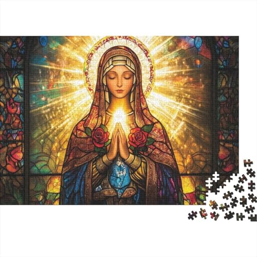 Puzzles 500 Teile Für Erwachsene Church Fresco 500-teiliges Puzzle Lernspiele Heimdekorationspuzzle 500pcs (52x38cm) von KHHKJBVCE