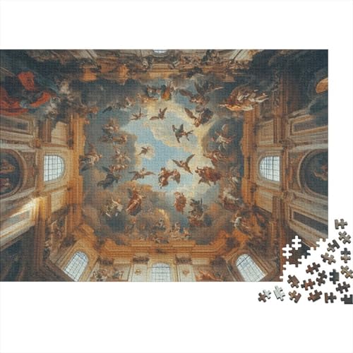 Puzzles 500 Teile Für Erwachsene Church Fresco Puzzle Mit 500 Teilen. Anspruchsvolles Spiel 500pcs (52x38cm) von KHHKJBVCE