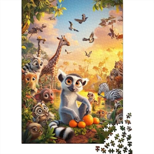 Puzzles 500 Teile Für Erwachsene Cute Lemur Puzzles 500 Teile Anspruchsvolle Puzzles Für Erwachsene 500pcs (52x38cm) von KHHKJBVCE