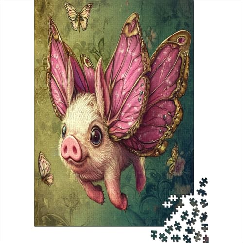 Puzzles 500 Teile Für Erwachsene Cute Little Pig Puzzles Mit 500 Teilen, Komplexe Puzzles Für Erwachsene 500pcs (52x38cm) von KHHKJBVCE