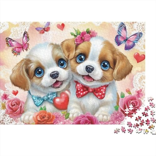 Puzzles 500 Teile Für Erwachsene Cute Puppy 500-teilige Puzzles, Einzigartige Heimdekoration Und Geschenke 500pcs (52x38cm) von KHHKJBVCE