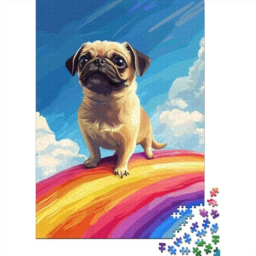 Puzzles 500 Teile Für Erwachsene Cute Puppy 500-teiliges Puzzle Lernspiele Heimdekorationspuzzle 500pcs (52x38cm) von KHHKJBVCE