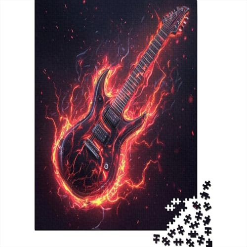 Puzzles 500 Teile Für Erwachsene Lightning Guitar 500-teiliges Puzzle Für Erwachsene, Lernspiele 500pcs (52x38cm) von KHHKJBVCE