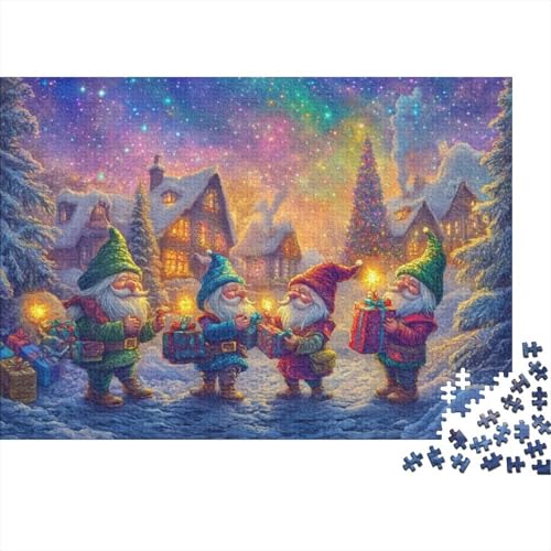 Puzzles 500 Teile Für Erwachsene Santa Claus Dwarf 500-teiliges Puzzle. Anspruchsvolles Spiel 500pcs (52x38cm) von KHHKJBVCE