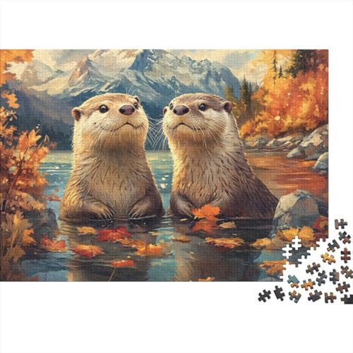 Puzzles 500 Teile Für Erwachsene Two Otters 500-teiliges Puzzle Für Erwachsene, Lernspiele 500pcs (52x38cm) von KHHKJBVCE