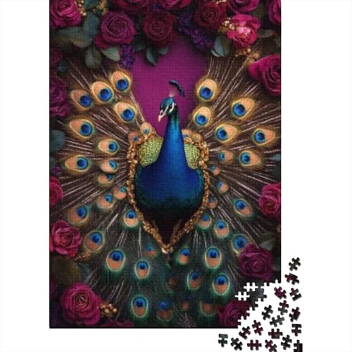 Puzzles Für Erwachsene 1000 Beautiful Peacock Puzzles 1000 Teile Anspruchsvolles Spiel 1000pcs (75x50cm) von KHHKJBVCE