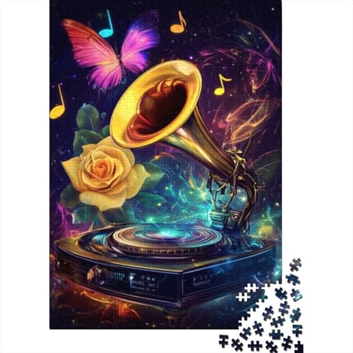 Puzzles Für Erwachsene 1000 Colored Gramophone Puzzle 1000 Teile Stressabbauende Puzzles 1000pcs (75x50cm) von KHHKJBVCE