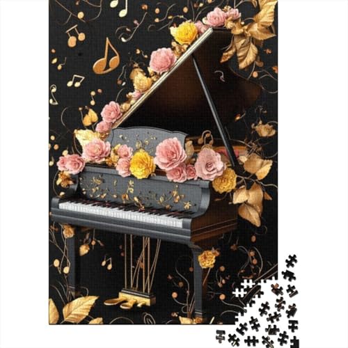 Puzzles Für Erwachsene 1000 Flowers Piano 1000-teiliges Puzzle „Impossible Puzzle. 1000pcs (75x50cm) von KHHKJBVCE